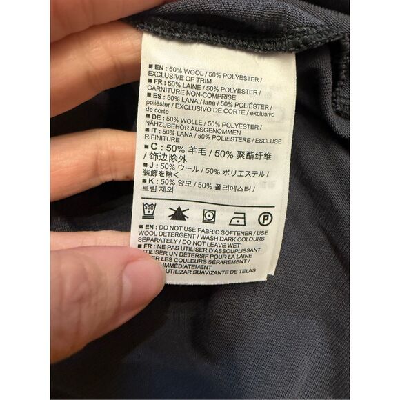 Arc’teryx Charcoal Gray Wool Blend Round Neck Short Sleeve T-Shirt Size Medium - Picture 5 of 7